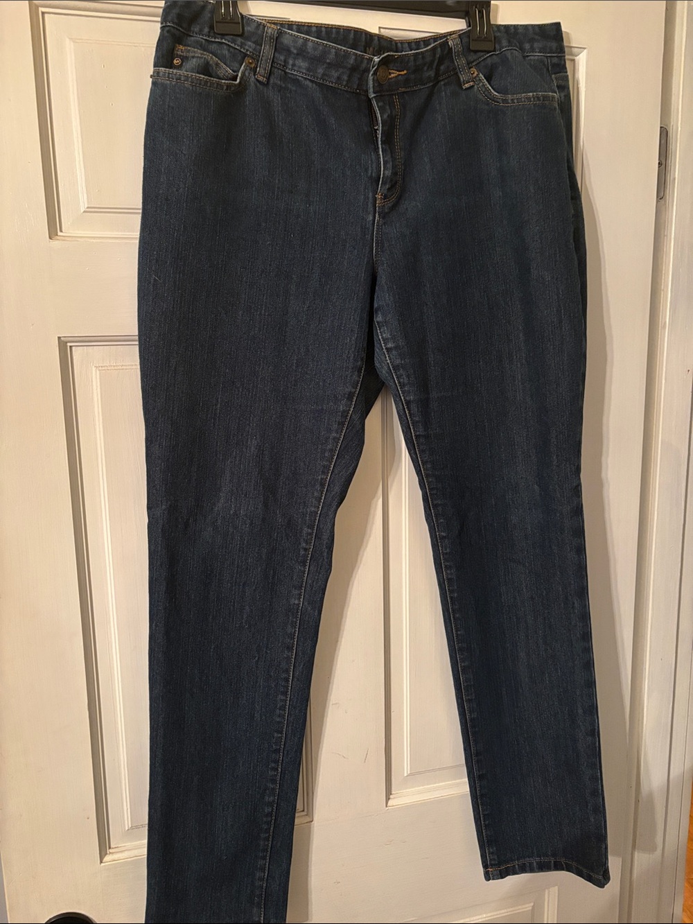 Michael Kors Women's Straight Leg Dark Indigo Jeans